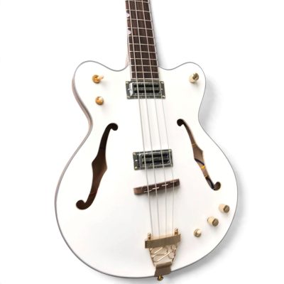 Custom Sovereign Tom Aged White Falcon 4 String Bass