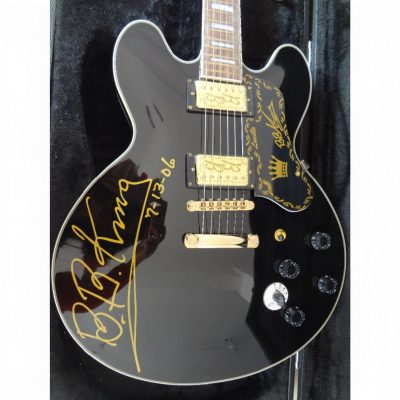 Custom Crown ES335 BB King Lucille Black Electric Guitar