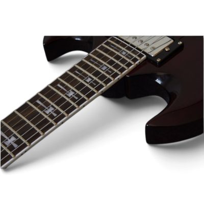 Custom Crown Angus Red Wine Tony Lommi Finish SG Cross Inlays Guitar - Image 5