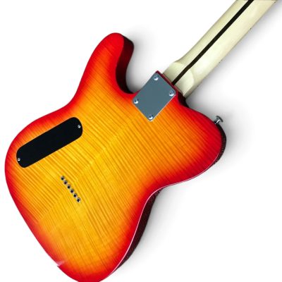 Custom Regent Thinline Fhole Cherry Sunburst Flamed Maple Top Electric Guitar 3 Pickups - Image 6