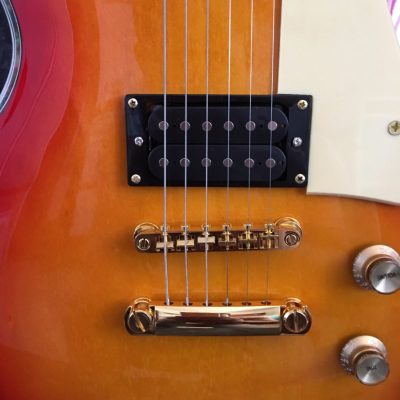 Custom Pearl Santana SG3000 Sunburst Finish Electric Guitar Abalone Binding - Image 9