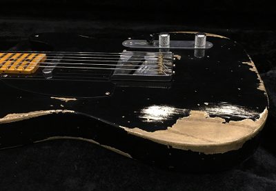 Custom Regent Black Heavy Relic Aged Electric Guitar - Image 5