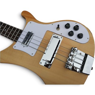 Custom Nova 4001 Naturalglo 4 String Bass Reversed Headstock - Image 12