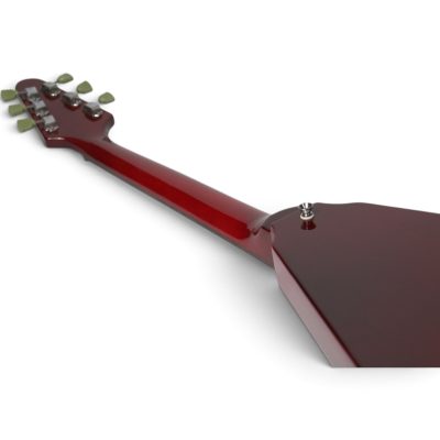 Custom Crown Flying V Jimi Hendrix Heritage Cherry Transparent Electric Guitar - Image 9