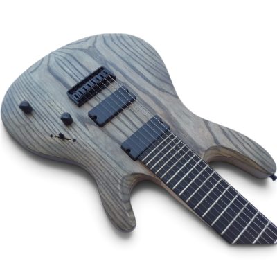 Custom Titan Holcomb Satin Rusty Grey 8 String Guitar - Image 9