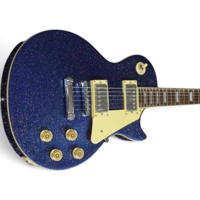 Custom Crown Silverdust Sparkle Tommy Electric Blue Guitar - Image 7