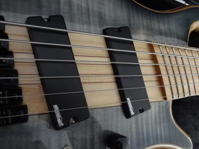 Custom Onyx Setius Gray Burst Flamed Maple Bass Multi Scale Fanned Frets 6 String - Image 14