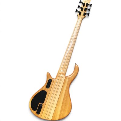 Custom Onyx Setius Gray Burst Flamed Maple Top 6 String Bass - Image 14
