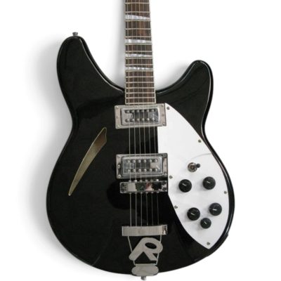 Custom Nova Slash Soundhole Black Jetglo 360 George 6 String Guitar - Image 3