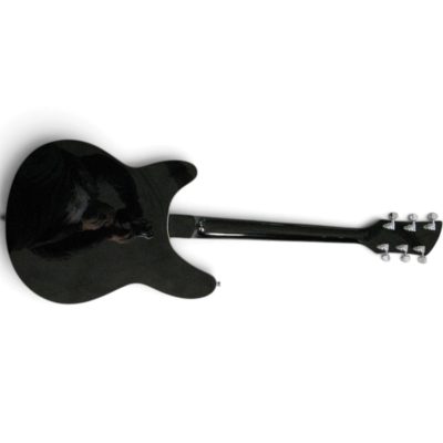 Custom Nova Slash Soundhole Black Jetglo 360 George 6 String Guitar - Image 7