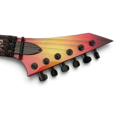 Custom Obsidian Hand Painted Karloff Mummy Kirk Hammett Electric Guitar - Image 14