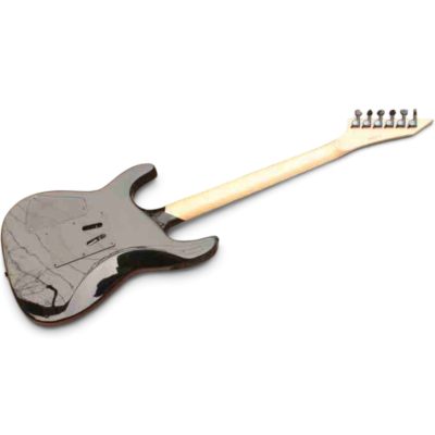 Custom Obsidian Hand Painted Karloff Mummy Kirk Hammett Electric Guitar - Image 15