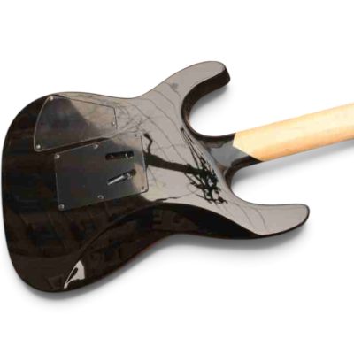 Custom Obsidian Hand Painted Karloff Mummy Kirk Hammett Electric Guitar - Image 16