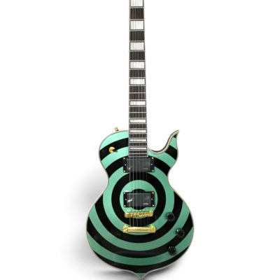 Custom Titan Green Black Wylde Grail Psychic Bullseye Rawtop Electric Guitar (Copy) - Image 2
