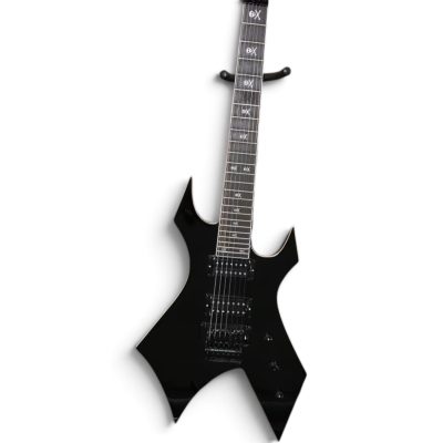 Custom Norturne Master Mick Onyx Black Warlock Guitar Floyd Rose Tremolo - Image 2