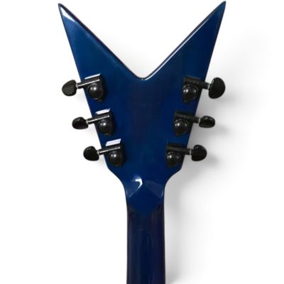 Custom Tempest Darrell Slime Blue Burst Flame Maple Top Dimebag ML Finish Flying V Guitar - Image 8