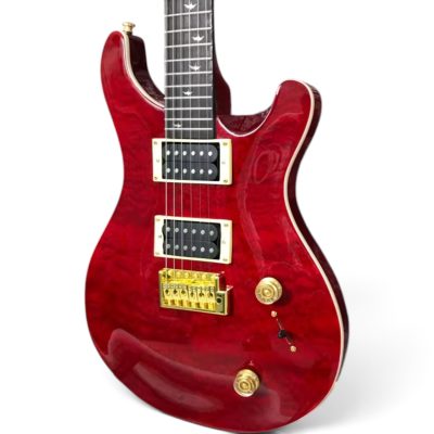 Custom Monarch Red Quilt Maple Top Electric Guitar - Image 4
