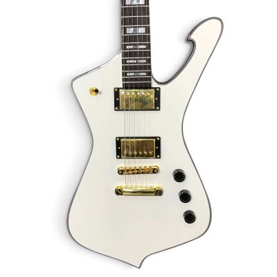 Custom Axis STM Iceman Stanley White Electric Guitar
