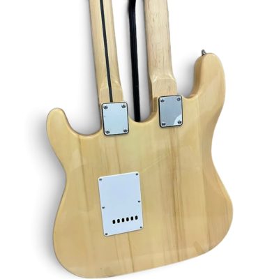 Custom Regent Yngwie Malmsteen Mahogany Wood Body Natural Finish Double Neck 4 String Bass 6 String Guitar - Image 7