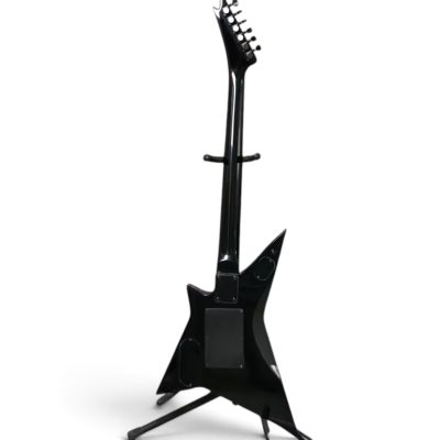 Custom Aurelius Star Frehley Black White Geometric Lightning Flash Graphic Floyd Rose Tremolo Guitar Single Pickup - Image 6