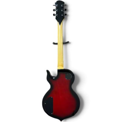 Custom Titan Black Burst Red Quilt Maple Top Audio Wylde Bullseye Buzzsaw Electric Guitar - Image 6