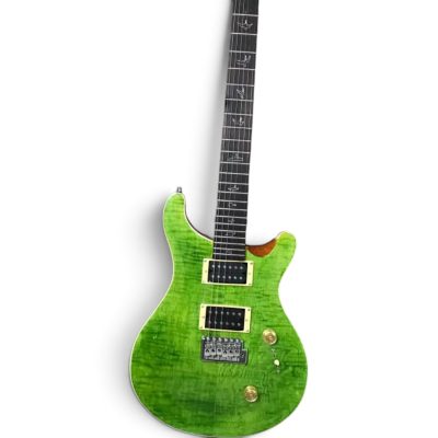 Custom Monarch Green Burst Tiger Maple Top Electric Guitar - Image 2