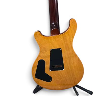 Custom Monarch Santana Koa Burl Amber Burst Double Cutaway Guitar Fhole - Image 7