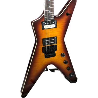 Custom Tempest Darrell Slime Tobacco Burst Quilt Maple Top Dimebag ML Finish Flying V Guitar - Image 5