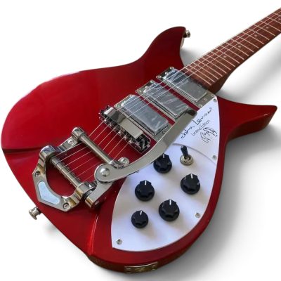 Custom Nova Red 325C64 21 Inch Scale Length Lennon Guitar Bigsby Tremolo