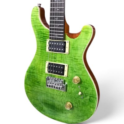 Custom Monarch Green Burst Tiger Maple Top Electric Guitar - Image 4