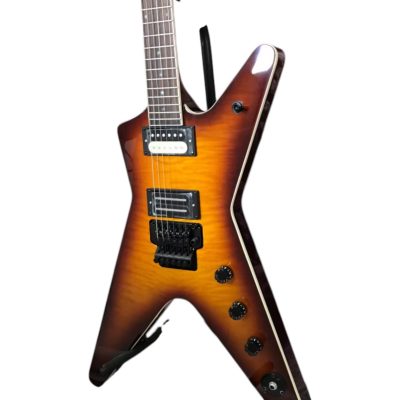 Custom Tempest Darrell Slime Tobacco Burst Quilt Maple Top Dimebag ML Finish Flying V Guitar - Image 4