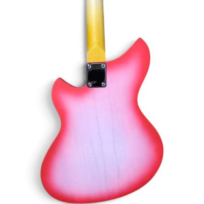 Custom Pearl SGV P90 Pickups Fhole Takeshi Teardrop Flamingo Pink Salmon Burst Floyd Rose Tremolo Guitar - Image 7