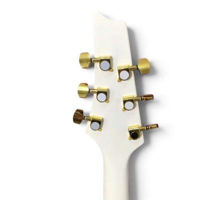 Custom Axis STM Iceman Stanley White Electric Guitar - Image 8
