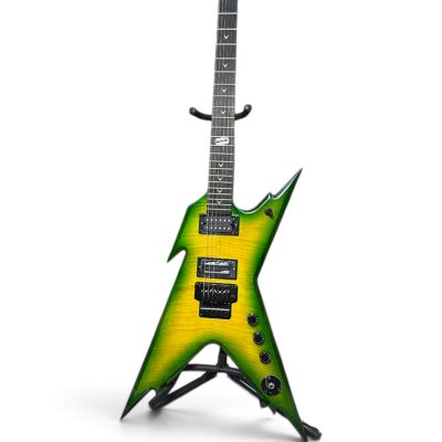 Custom Tempest Darrell Slime Green Sunburst Dimebag ML Finish Flying V Electric Guitar - Image 4