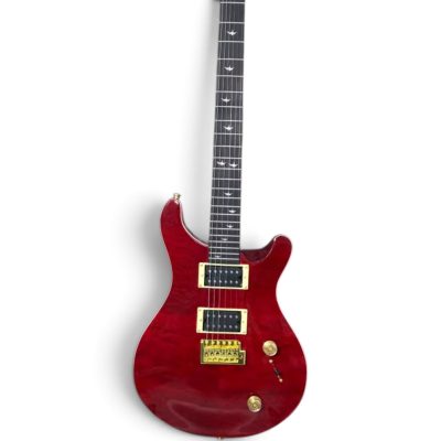 Custom Monarch Red Quilt Maple Top Electric Guitar - Image 2