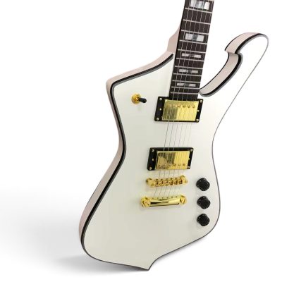 Custom Axis STM Iceman Stanley White Electric Guitar - Image 5