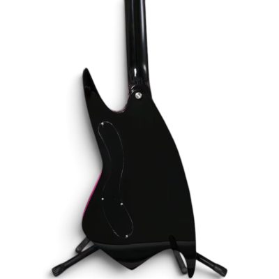 Custom Empire 400 Black Pink Shark Inlays Electric Guitar - Image 7