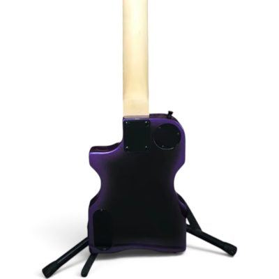 Custom Diplomat Birdfish Purple Black Burst Finish Headless 6 String Guitar - Image 6
