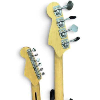 Custom Regent Yngwie Malmsteen Mahogany Wood Body Natural Finish Double Neck 4 String Bass 6 String Guitar - Image 8