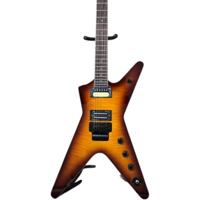 Custom Tempest Darrell Slime Tobacco Burst Quilt Maple Top Dimebag ML Finish Flying V Guitar - Image 2