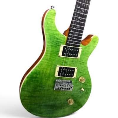 Custom Monarch Green Burst Tiger Maple Top Electric Guitar - Image 5