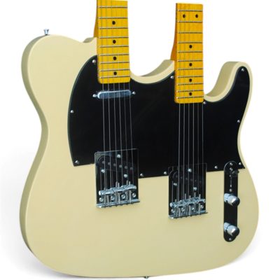 Custom Regent Cream Finish Richie Sambora Double Neck Guitar 6 String 6 String