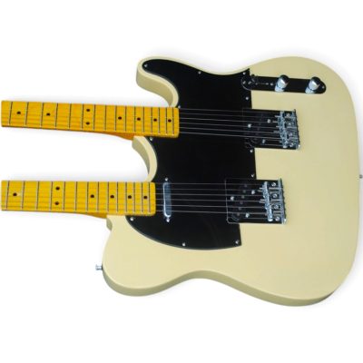 Custom Regent Cream Finish Richie Sambora Double Neck Guitar 6 String 6 String - Image 4