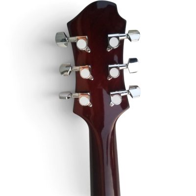 Custom Abyss Ronnie Wood White Mother of Pearl Mosaic Top Abalone Electric Guitar - Image 10