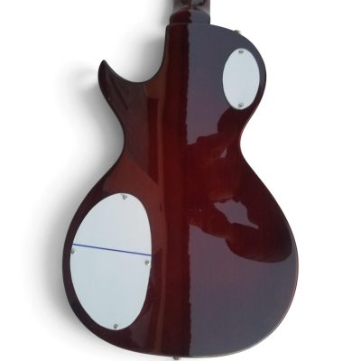 Custom Abyss Ronnie Wood White Mother of Pearl Mosaic Top Abalone Electric Guitar - Image 9