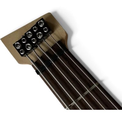 Custom Dynasty EHB Aurora Headless Prism Burst Quilted Maple Top 5 String Bass - Image 6