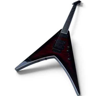 Custom Tempest Kerry King Vengeance Black Cherry Burst Finish Flying V Guitar Floyd Rose Tremolo - Image 3