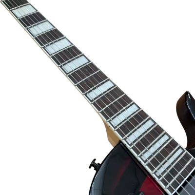 Custom Titan Red Black Wylde Grail Psychic Bullseye Rawtop Electric Guitar - Image 5