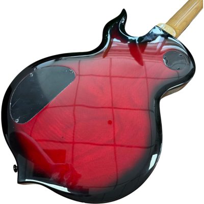 Custom Titan Red Black Wylde Grail Psychic Bullseye Rawtop Electric Guitar - Image 3