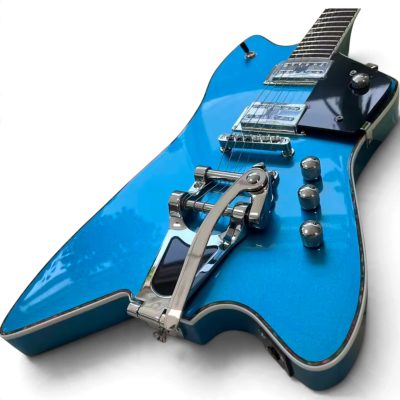 Custom Sovereign Jupiter Thunderbird Billy Bo Metallic Blue Guitar Bigsby Tremolo
